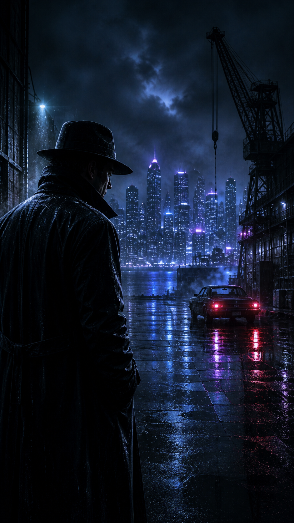 Fictional mystery thriller cinematic artwork