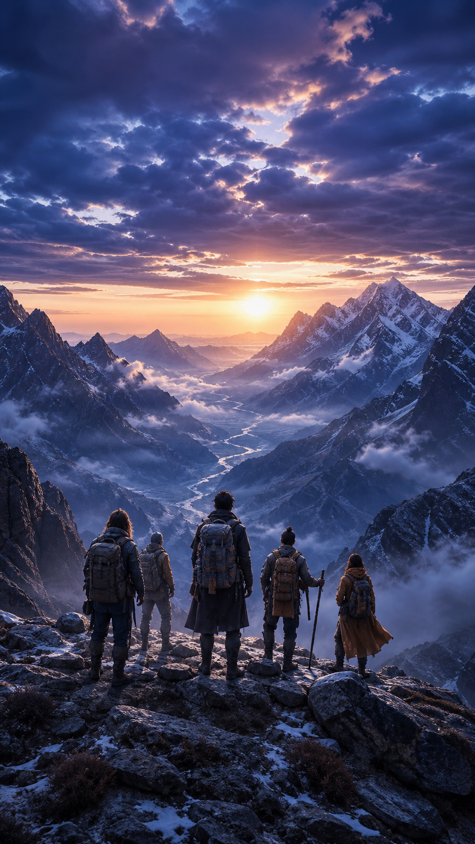 Fictional adventure cinematic artwork