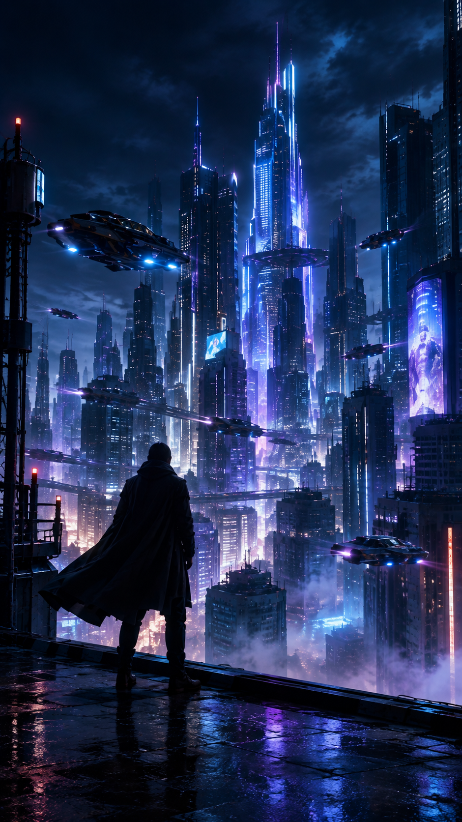 Fictional science fiction cinematic artwork