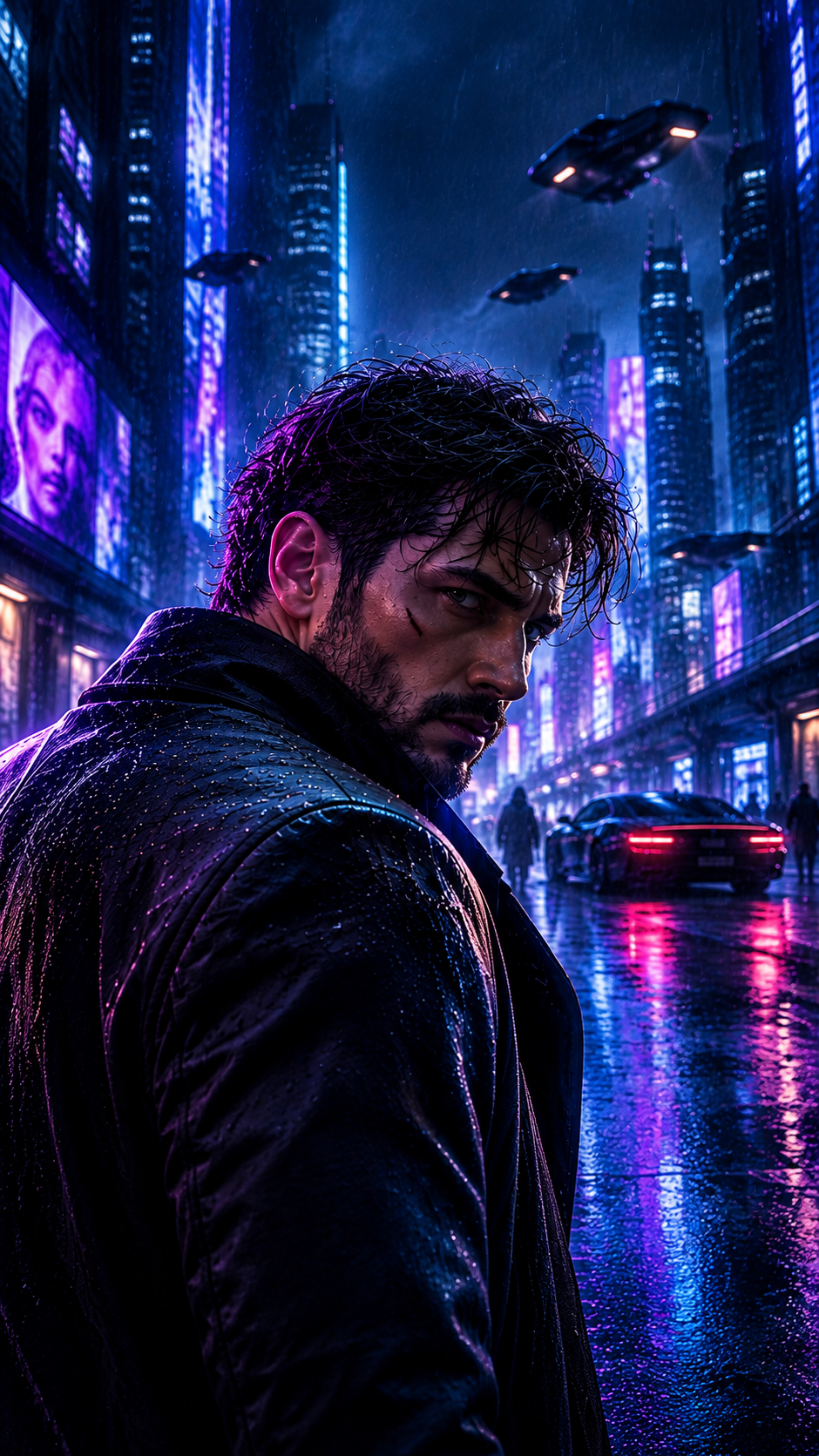 Fictional action thriller cinematic artwork